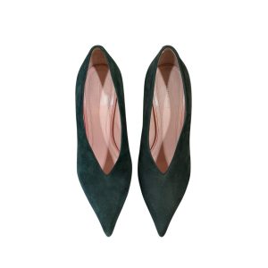 Celine Green Velvet Heels