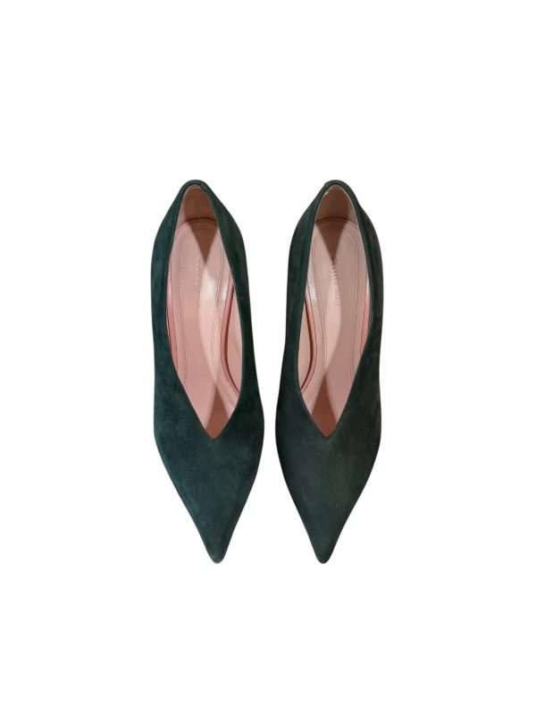 Celine Green Velvet Heels