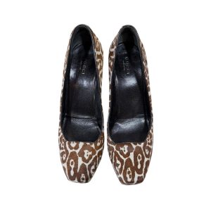 Gucci Brown Leopard Print Heels