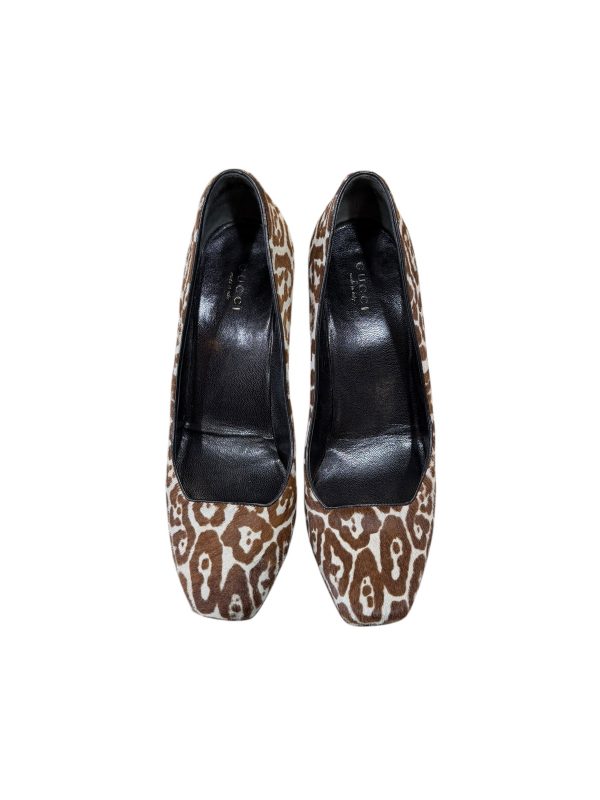 Gucci Brown Leopard Print Heels